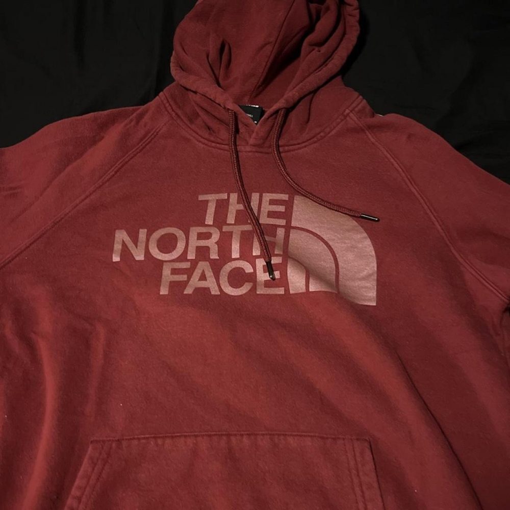The North Face red hoodie #outdoor #hiking